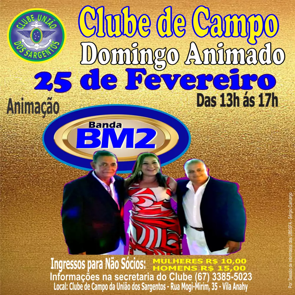 Domingo Animado no Clube de Campo 25/02/2024